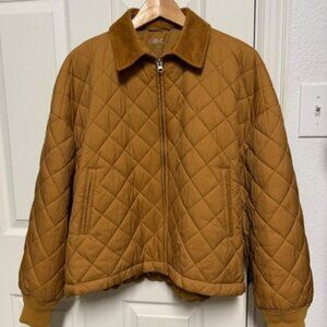 Uniqlo Women's Tan Quilted Jacket
